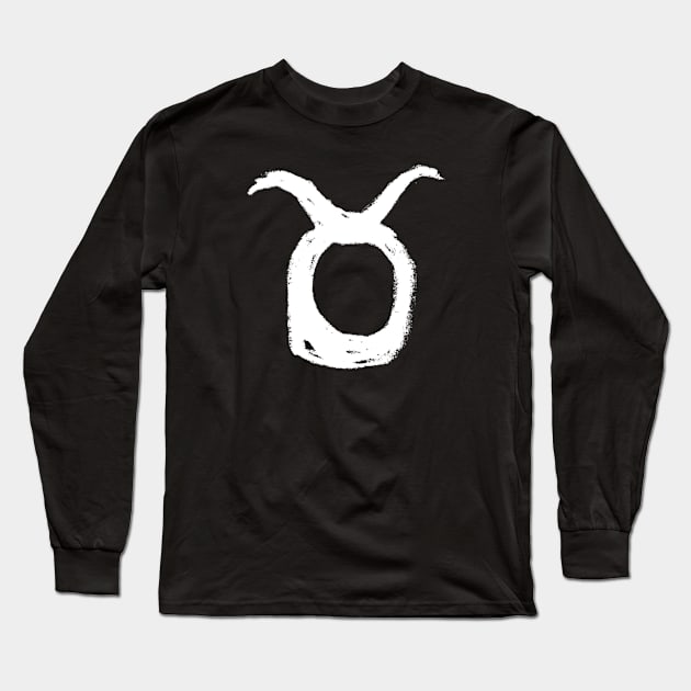 Taurus Horoscope Sign Long Sleeve T-Shirt by badlydrawnbabe